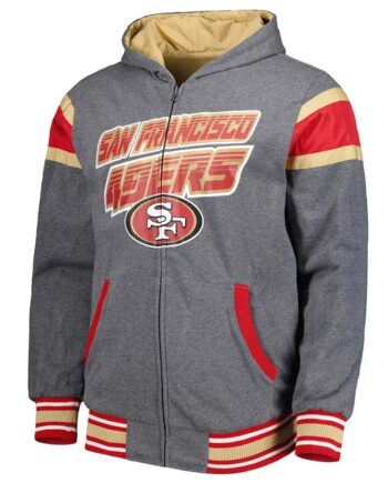 Gray San Francisco 49ers Extreme Hoodie - Modajacket