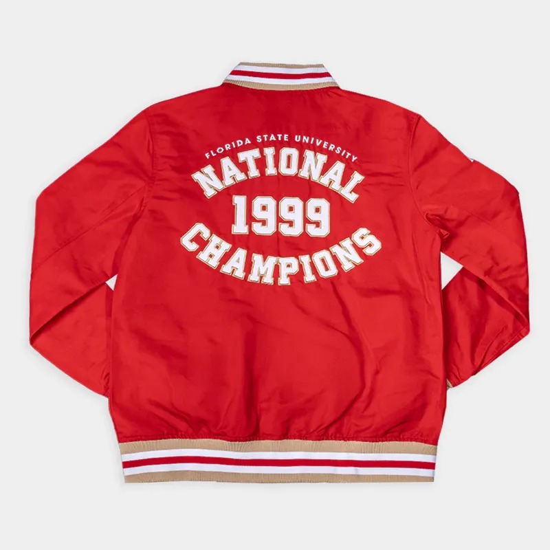 Florida State Football 1999 National Champions Bomber Jacket 2 Florida State Football 1999 National Champions Bomber Jacket