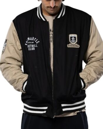 Fremantle Dockers Lock Up Varsity Cotton Jacket - Modajacket