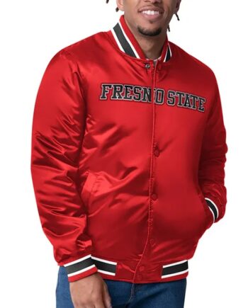 Fresno State Bulldogs Closer Satin Jacket - Modajacket