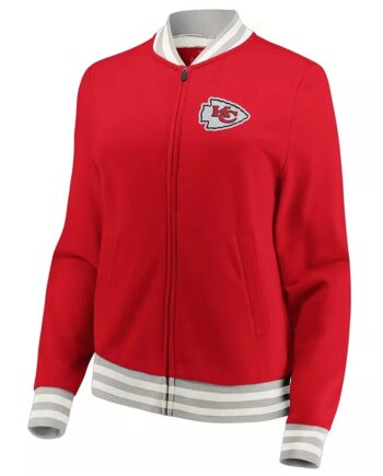 Kansas City Chiefs Full-Zip Varsity Red Wool Jacket - Modajacket