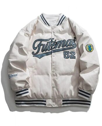 Varsity Futemai 52 White Jacket - Modajacket