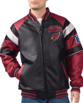Arizona Cardinals G-III Faux Varsity Leather Jacket - Modajacket