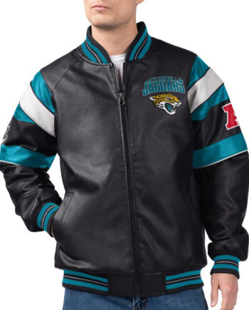 Jacksonville Jaguars G-III Faux Varsity Leather Jacket - Modajacket