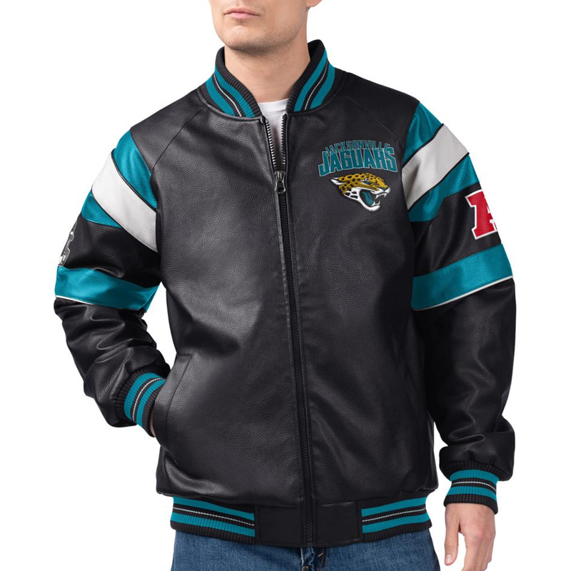 Jacksonville Jaguars G-III Faux Varsity Leather Jacket 1 Jacksonville Jaguars G-III Faux Varsity Leather Jacket - Modajacket