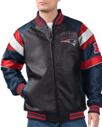 New England Patriots G-III Faux Varsity Leather Jacket - Modajacket