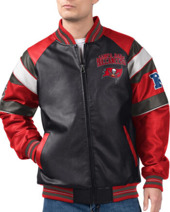 Tampa Bay Buccaneers G-III Faux Varsity Leather Jacket - Modajacket