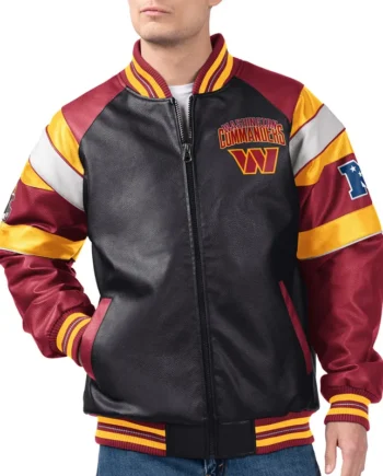Washington Commanders G-III Faux Varsity Leather Jacket - Modajacket