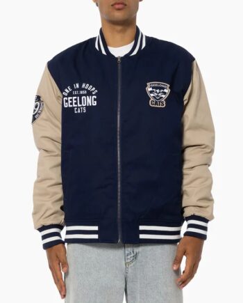 Geelong Cats Lock Up Varsity Cotton Jacket - Modajacket