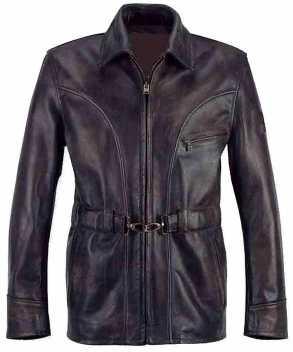 Dodge Connelly Leatherheads Brown Leather Jacket 1 Dodge Connelly Leatherheads Brown Leather Jacket - Modajacket
