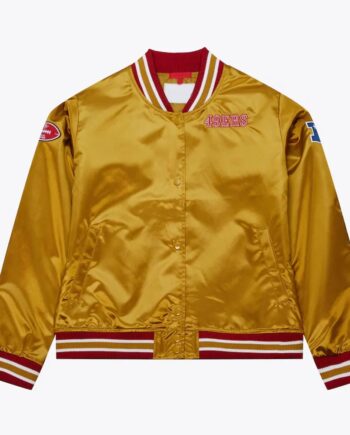 Faithful to The Bay San Francisco 49ers Gold Satin Jacket - Modajacket