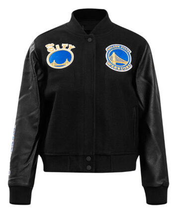 Golden State Warriors Classic Black Varsity Jacket - Modajacket