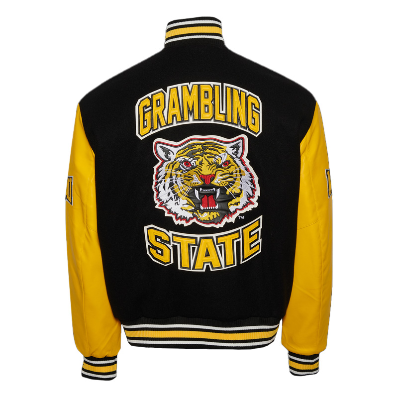 Grambling State University Black and Gold Varsity Jacket 2 Grambling State University Black and Gold Varsity Jacket