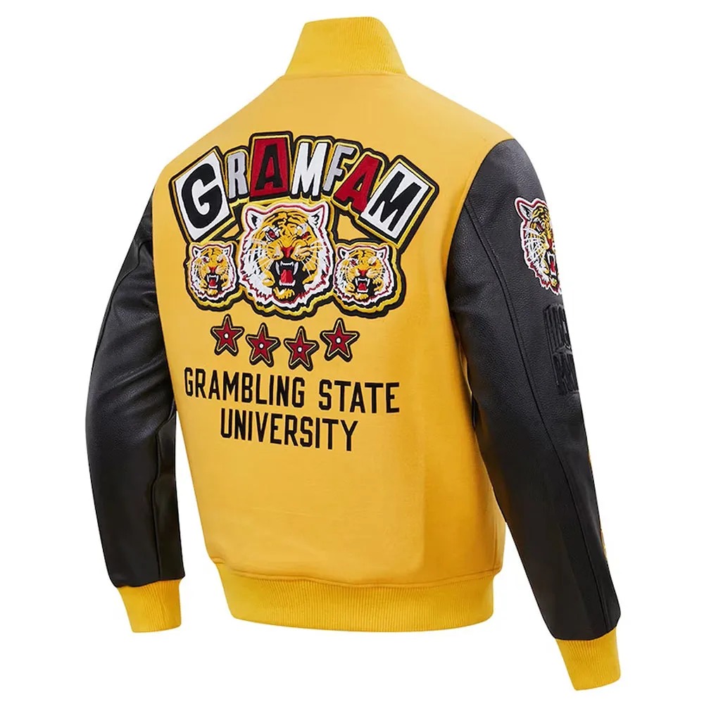 Grambling Tigers Homecoming Gold Varsity Jacket 2 Grambling Tigers Homecoming Gold Varsity Jacket