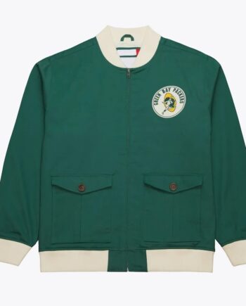 Green Bay Packers Green Cotton Twill Jacket - Modajacket