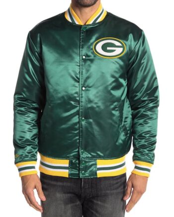 Bay Packers Satin Green Jacket - Modajacket