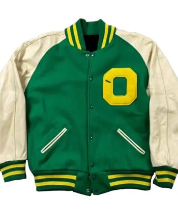 Green O Varsity Jacket - Modajacket