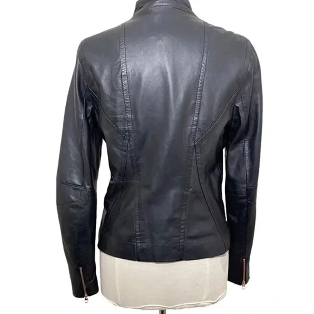 Grey Anatomy S12 Sara Ramirez Leather Jacket 3 Grey Anatomy S12 Sara Ramirez Leather Jacket