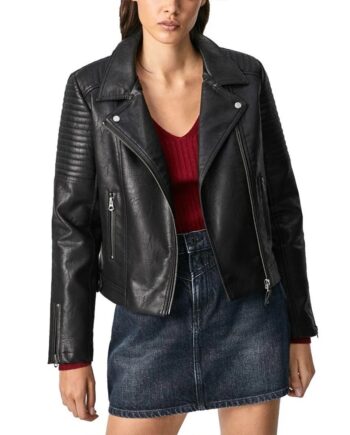 Pretty Little Liars S06 Ashley Benson Quilted Leather Jacket for Women - Modajacket