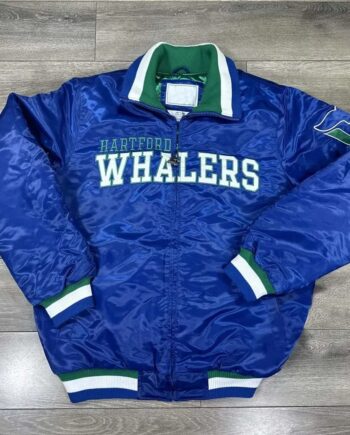 Hartford Whalers Satin Jacket - Modajacket