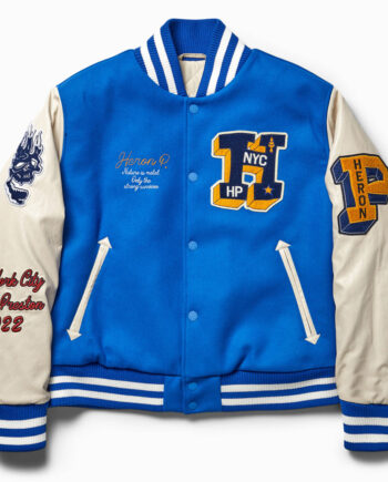Heron Patches Varsity Jacket - Modajacket