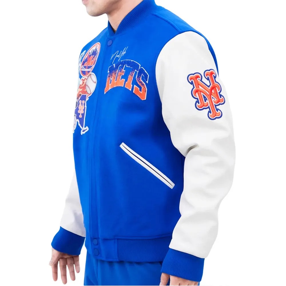 NY Mets Home Town Varsity Jacket 2 NY Mets Home Town Varsity Jacket