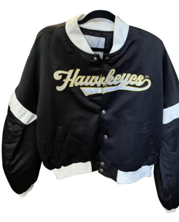 Iowa Hawkeyes Miles Swipe Varsity Jacket - Modajacket