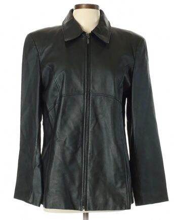 Jacqueline Ferrar Black Shirt Collar Jacket - Modajacket