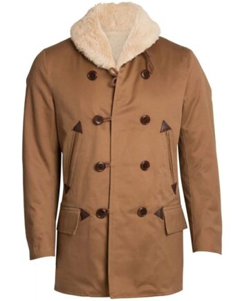 Jett Rink Giant Shearling Peacoat - Modajacket