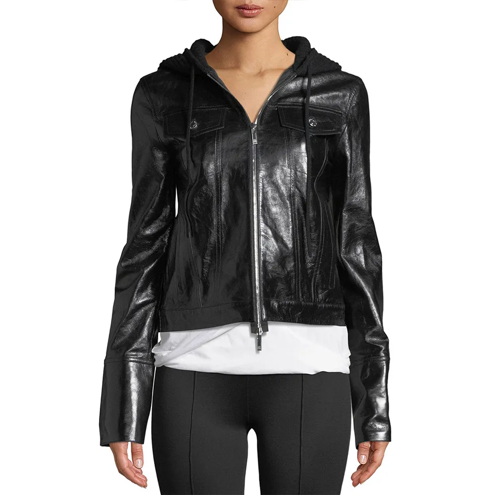 Roswell New Mexico Jeanine Mason Hooded Leather Jacket 3 Roswell New Mexico Jeanine Mason Hooded Leather Jacket