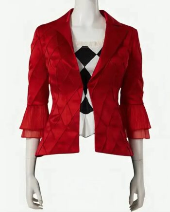 Joker 2 Harley Quinn Red Blazer - Modajacket