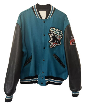 1990s Jose Sharks Varsity Jacket - Modajacket
