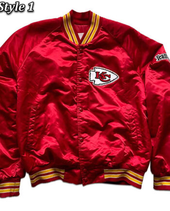 80s Kansas City Chiefs Satin Jacket - Modajacket