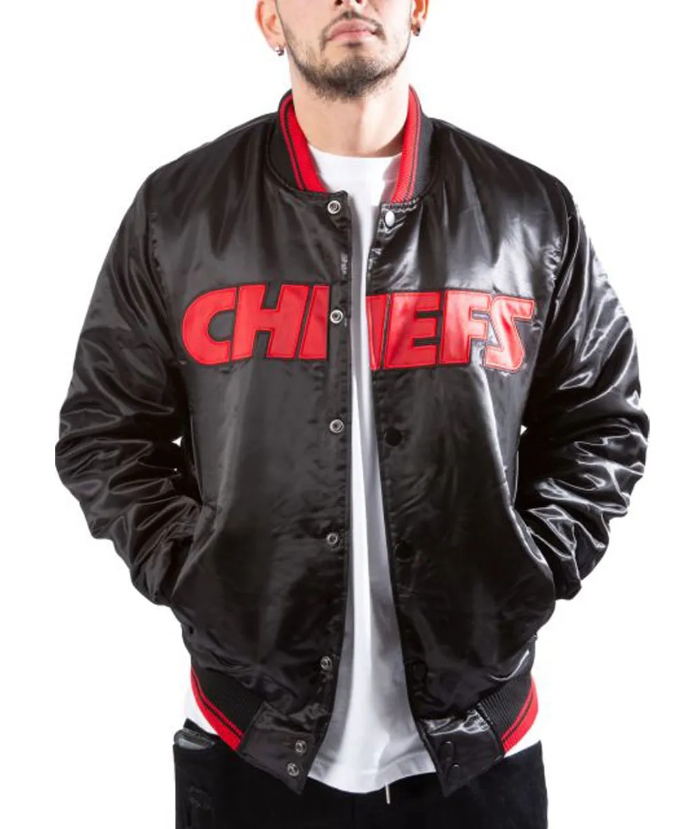 Kansas City Chiefs Satin Jacket 1 Kansas City Chiefs Satin Jacket - Modajacket