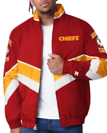 Kansas City Chiefs Captain Red Varsity Satin Jacket - Modajacket