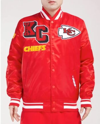 Kansas City Chiefs Mashup Satin Jacket - Modajacket