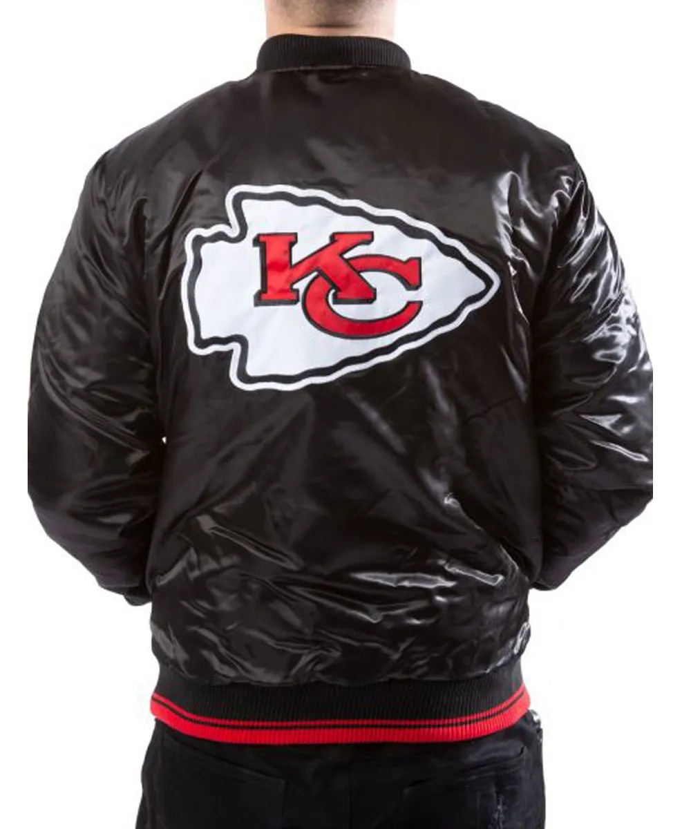 Kansas City Chiefs Satin Jacket 4 Kansas City Chiefs Satin Jacket