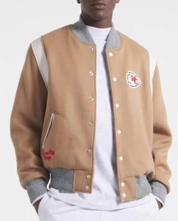 Kansas City Chiefs Teddy Varsity Wool Jacket - Modajacket