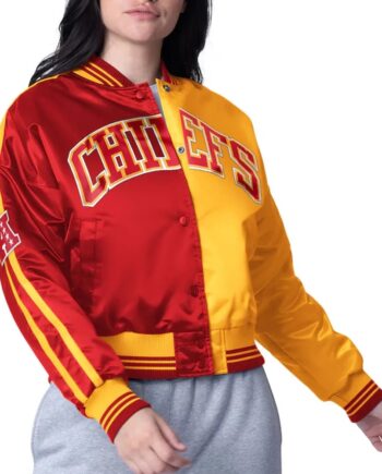 Kansas City Chiefs Zone Blitz Red & Gold Varsity Jacket - Modajacket
