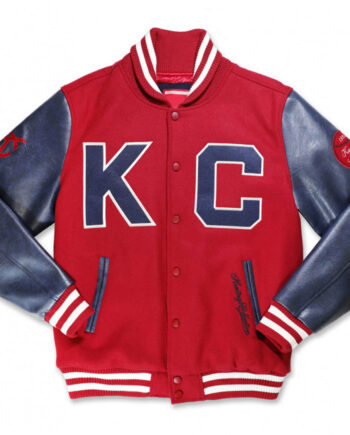 Kansas City Monarchs Varsity Red and Navy Jacket - Modajacket