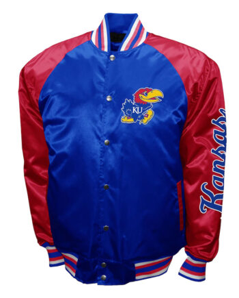 Kansas Jayhawks The Game Royal Satin Jacket - Modajacket