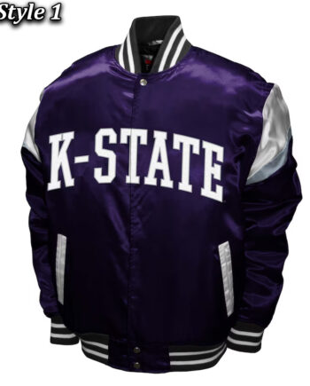 Kansas State Wildcats Power Purple Satin Jacket - Modajacket