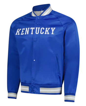 Kentucky Wildcats Lightweight Royal Satin Jacket - Modajacket