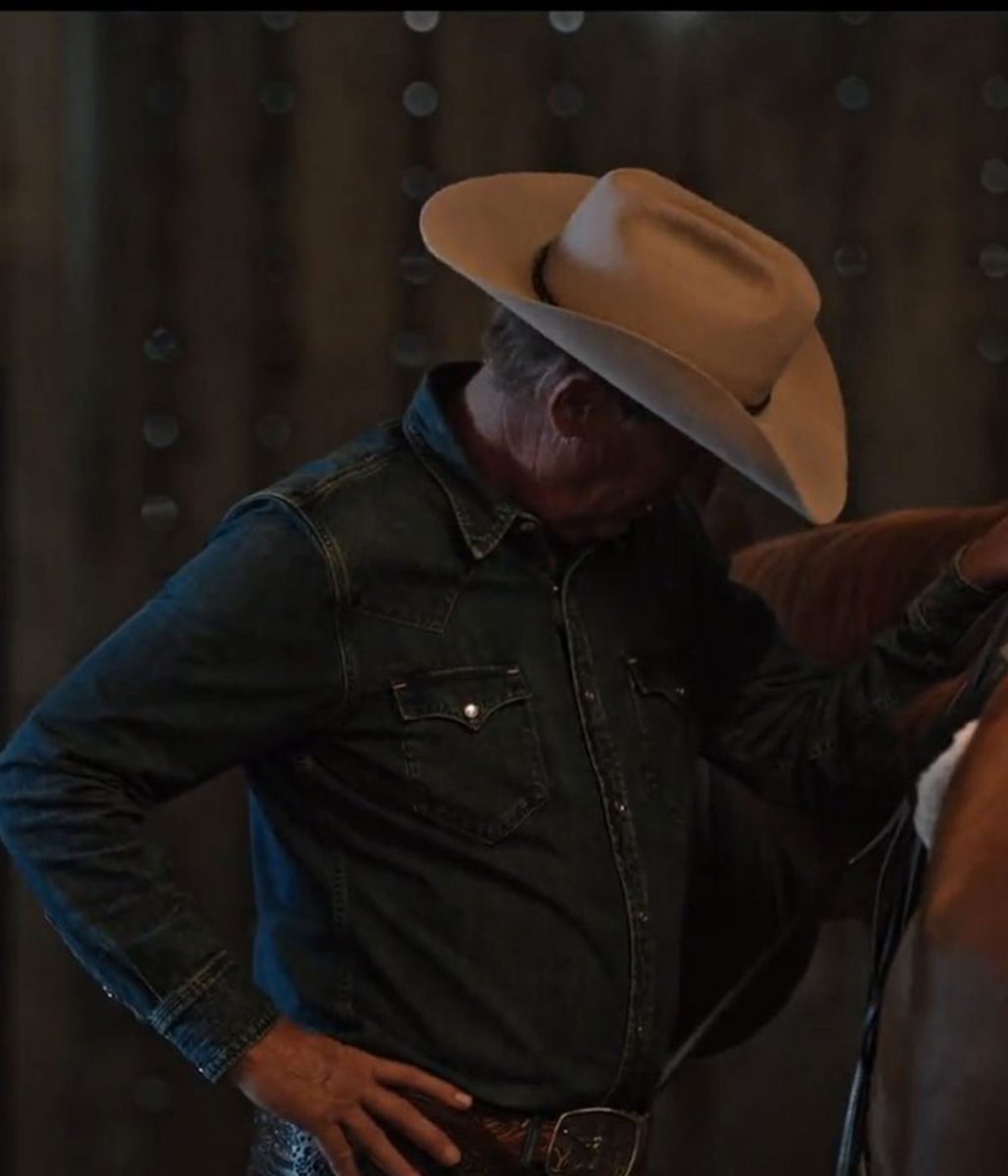 Kevin Costner Yellowstone S04 Blue Denim Shirt 4 Kevin Costner Yellowstone S04 Blue Denim Shirt