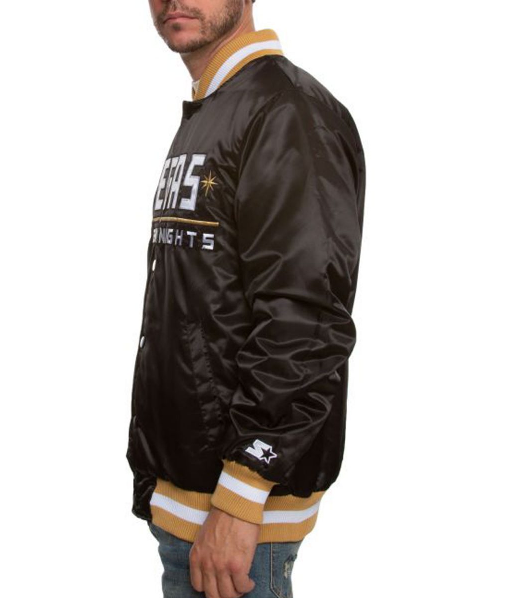 Vegas Golden Knights Satin Jacket 3 Vegas Golden Knights Satin Jacket