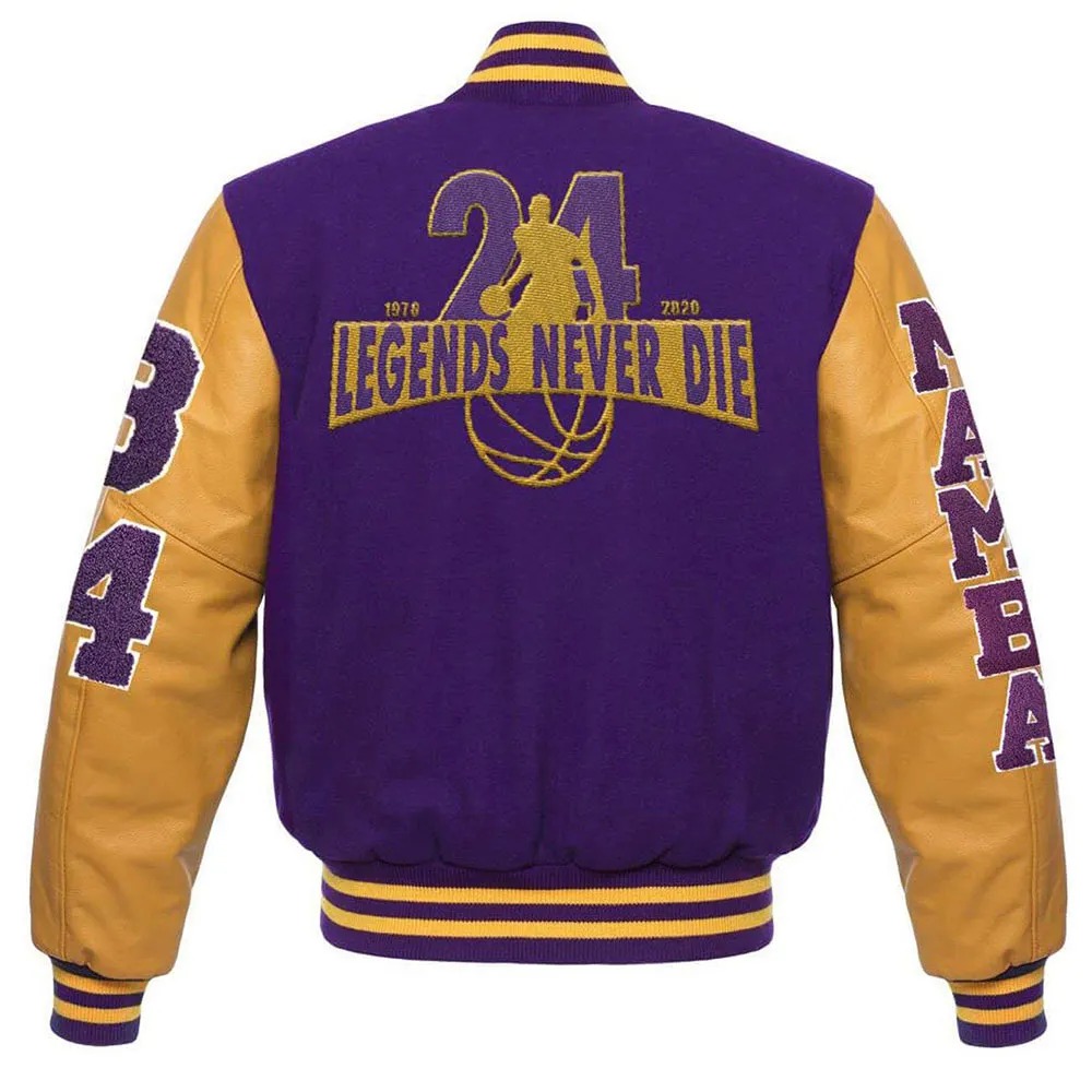 Kobe Bryant Lakers Letterman Jacket 2 Kobe Bryant Lakers Letterman Jacket