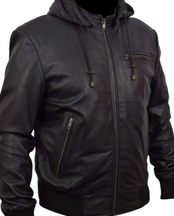 Kyle Reese Terminator 5 Leather Jacket with Hoodie - Modajacket