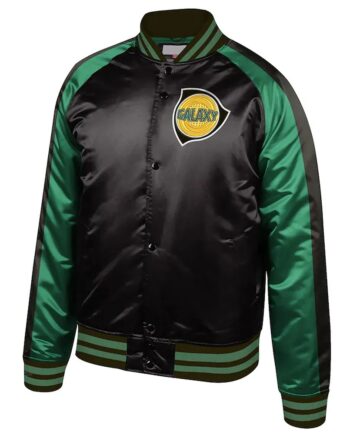 LA Galaxy Since 96 Black Satin Jacket - Modajacket