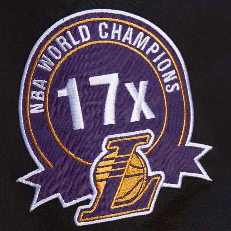 LA Lakers Black Out Satin Jacket 5 LA Lakers Black Out Satin Jacket