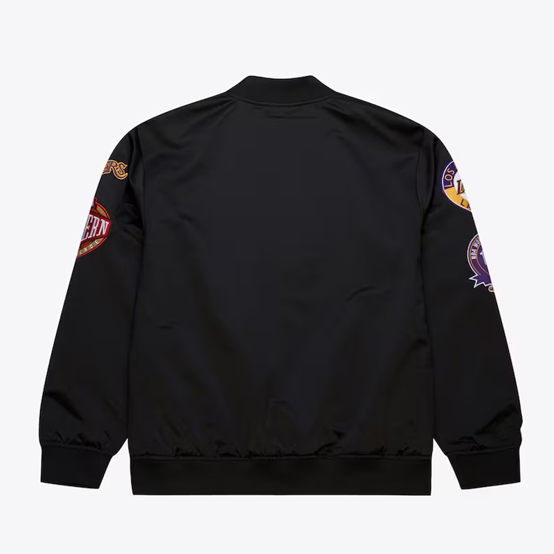 LA Lakers Black Out Satin Jacket 2 LA Lakers Black Out Satin Jacket